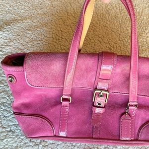 Coach suede bag